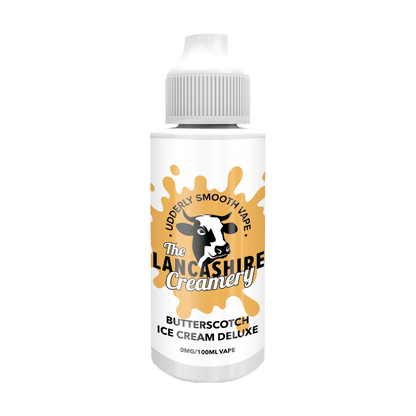 The Lancashire Creamery 100ml Shortfill - Butterscotch Ice Cream Deluxe