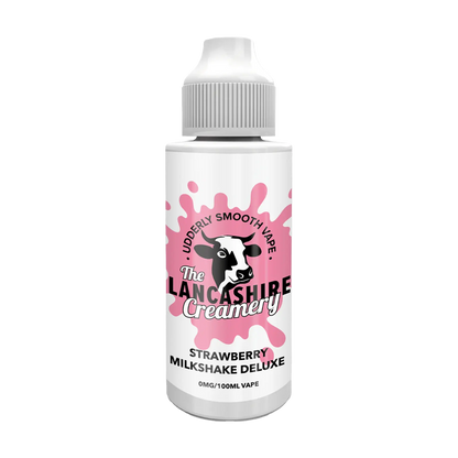 The Lancashire Creamery 100ml Shortfill - Strawberry Milkshake Deluxe
