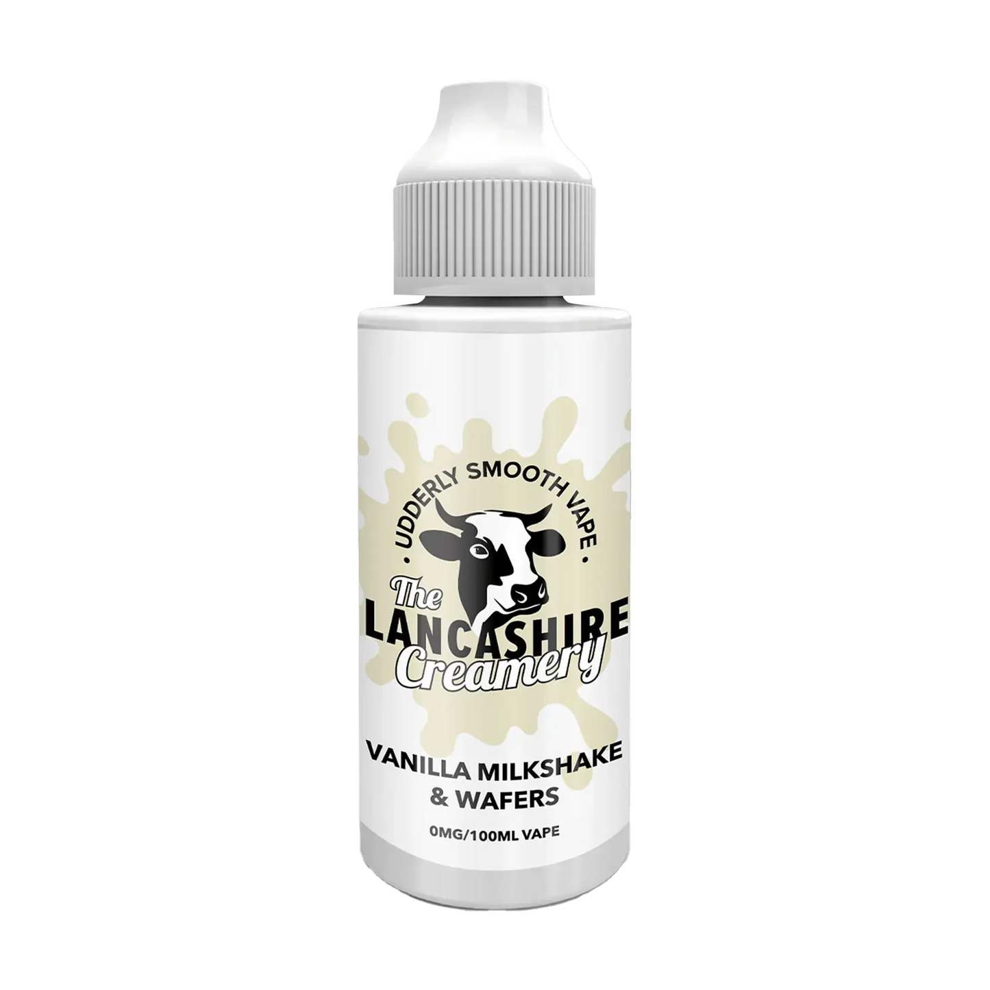 The Lancashire Creamery 100ml Shortfill - Vanilla Milkshake & Wafers
