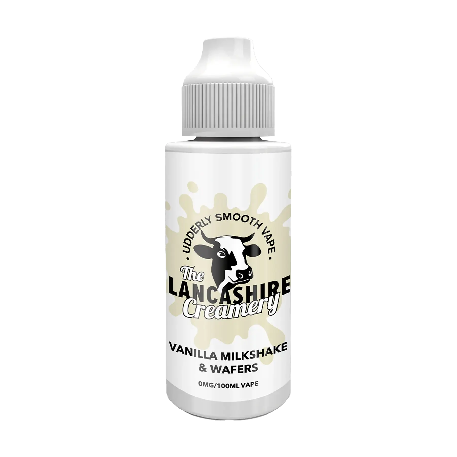 The Lancashire Creamery 100ml Shortfill - Vanilla Milkshake & Wafers