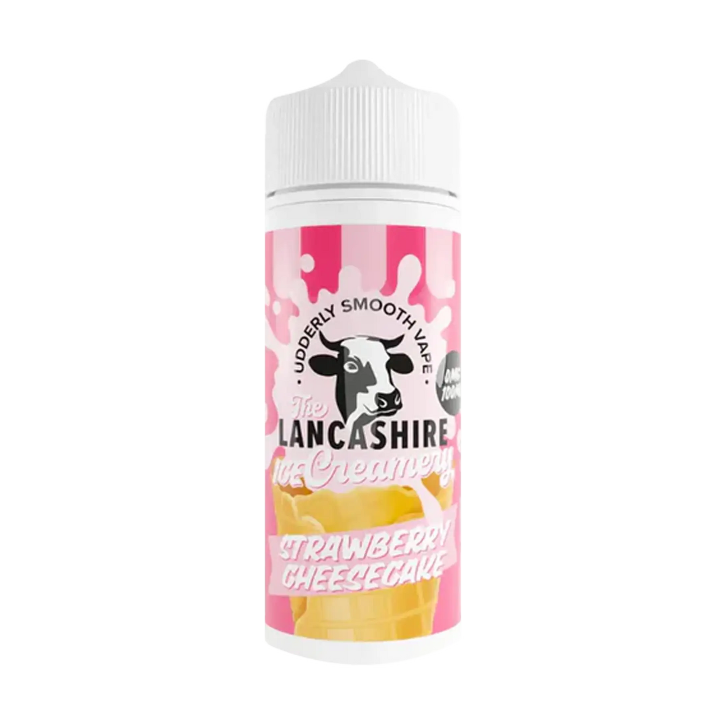 The Lancashire Creamery 100ml Shortfill - Strawberry Cheesecake