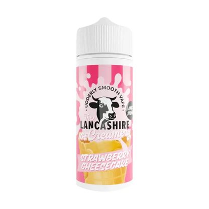 The Lancashire Creamery 100ml Shortfill - Strawberry Cheesecake