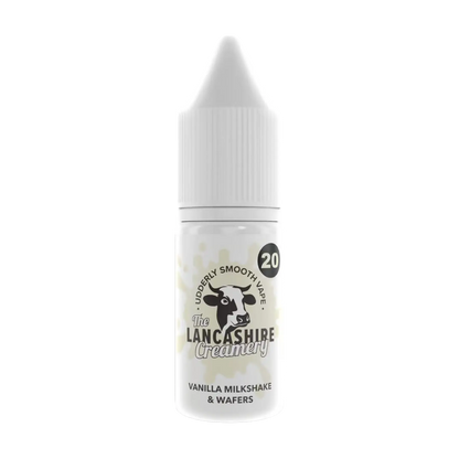 Lancashire Creamery 10ml Nicotine Salt - Vanilla Milkshake & Wafers