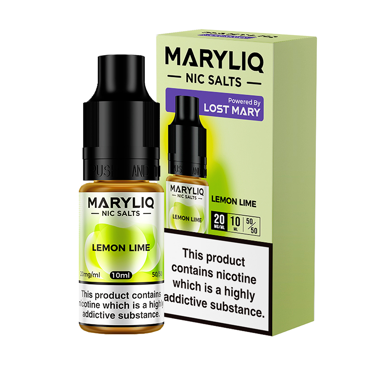 Maryliq - Lemon Lime 10ml E Liquid Nicotine Salt