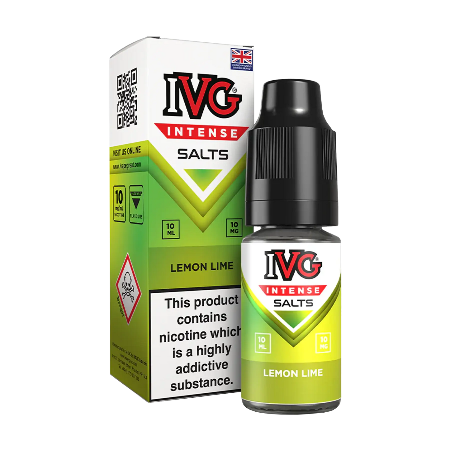 IVG Intense 10ml Nicotine Salt - Lemon Lime