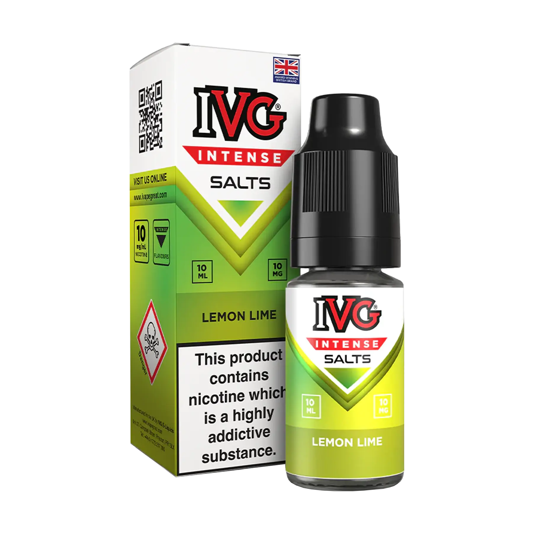 IVG Intense 10ml Nicotine Salt - Lemon Lime