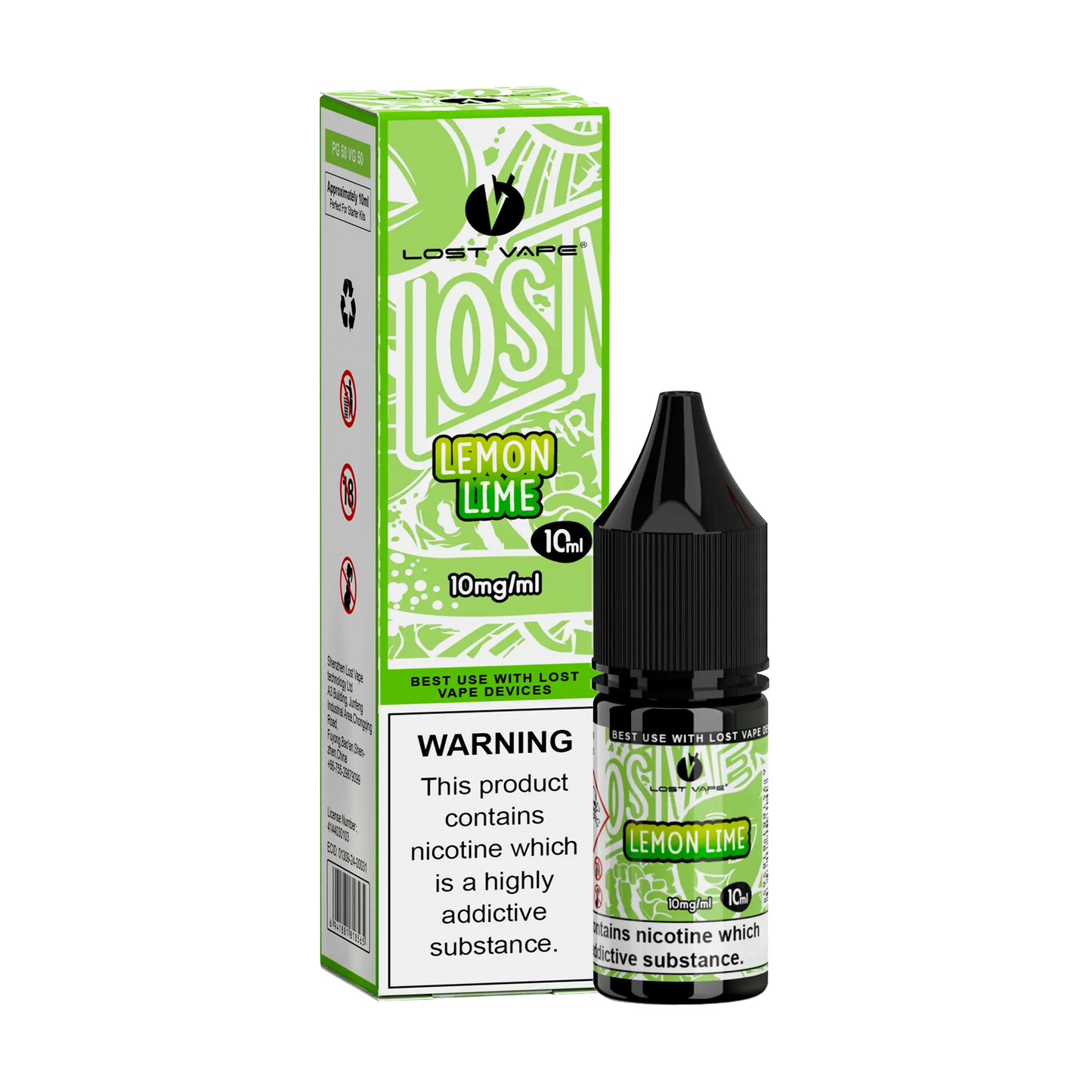 Lost Vape Bar Salts Nicotine Salt - Lemon Lime