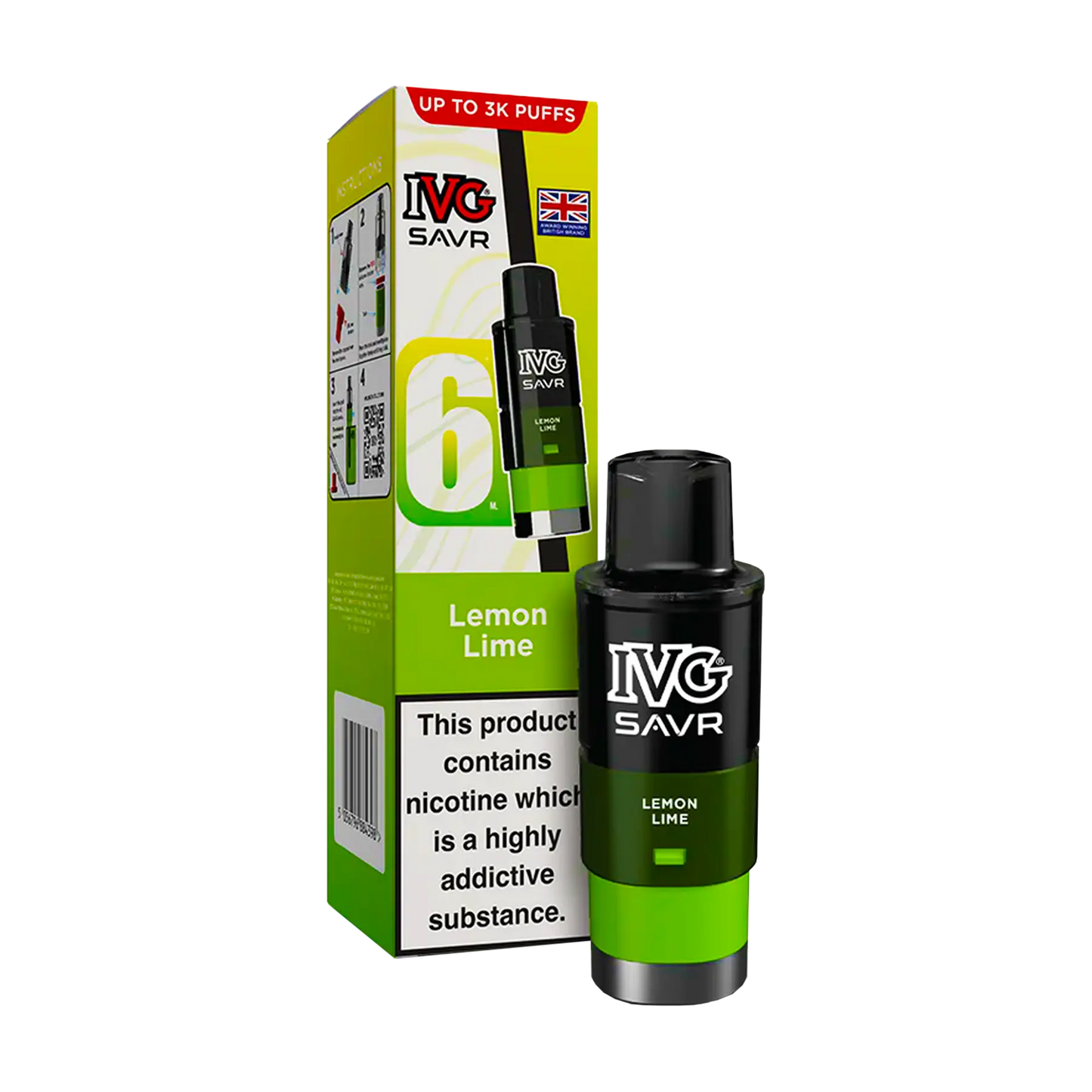 IVG Savr Replacement Pods - Lemon Lime