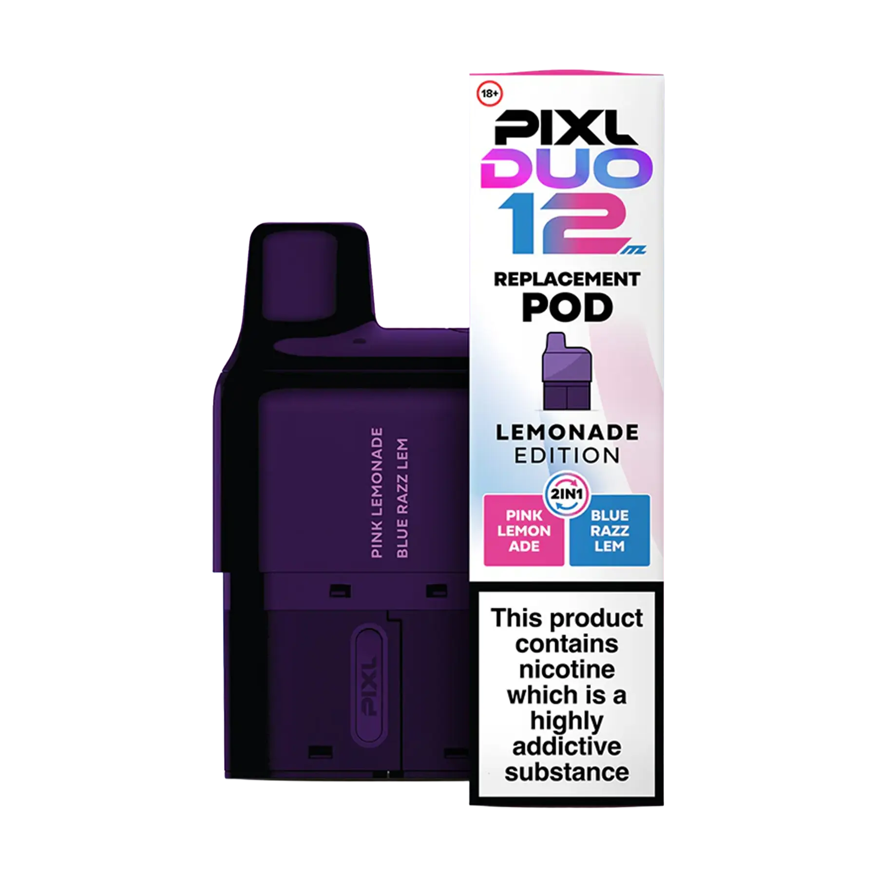 Pixl Duo 12 Replacement Pods - Lemonade Edition