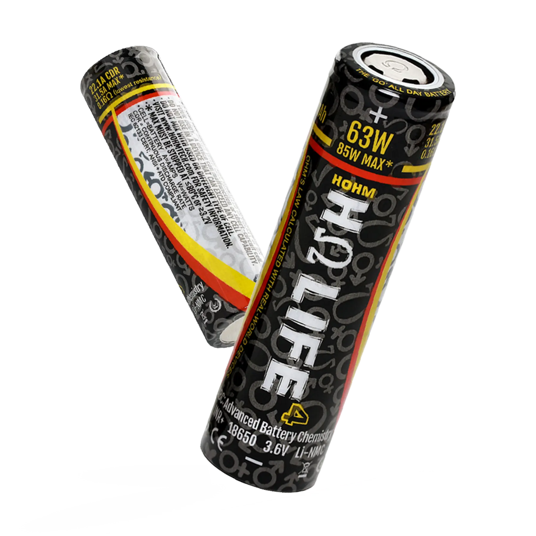 Hohm Tech 18650 Batteries - Hohm Life