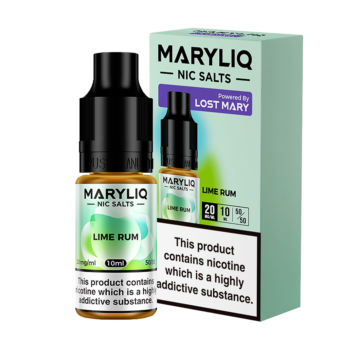 Maryliq - Lime Rum 10ml E Liquid Nicotine Salt