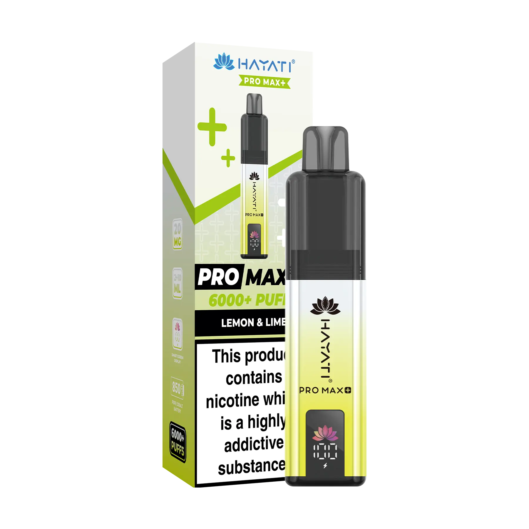 Hayati Pro Max+ 6000 Prefilled Vape Kit - Lemon & Lime
