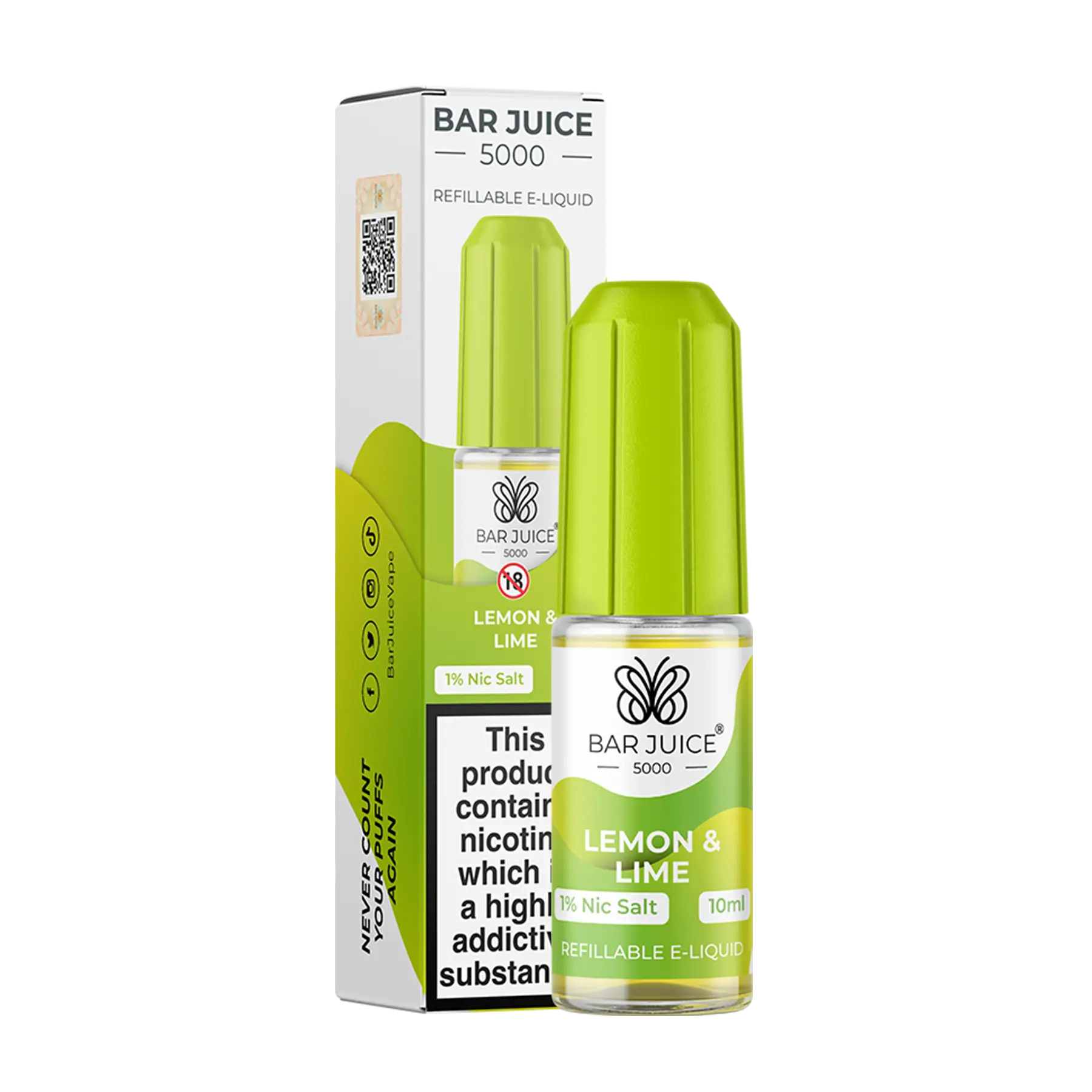 Bar Juice 5000 - Lemon & Lime 10ml E Liquid Nicotine Salt