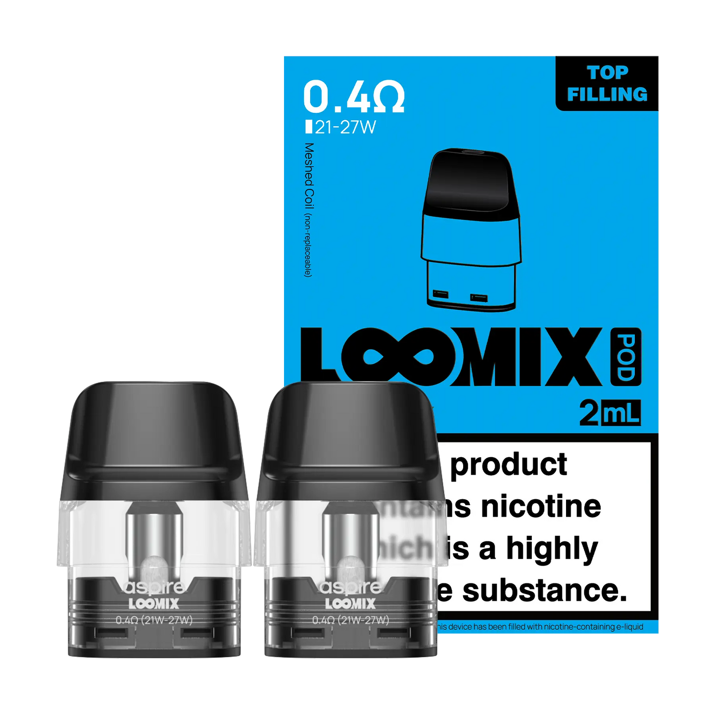 Aspire Loomix Replacement Pods - 0.4 2ml