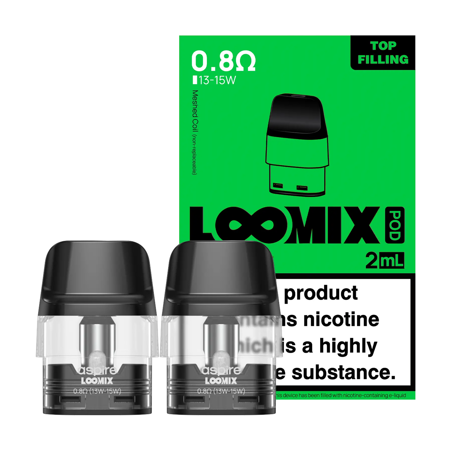 Aspire Loomix Replacement Pods - 0.8 2ml