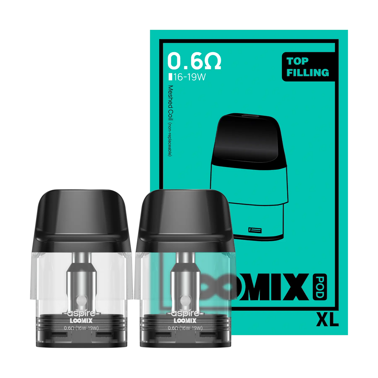 Aspire Loomix Replacement Pods - 0.6 XL