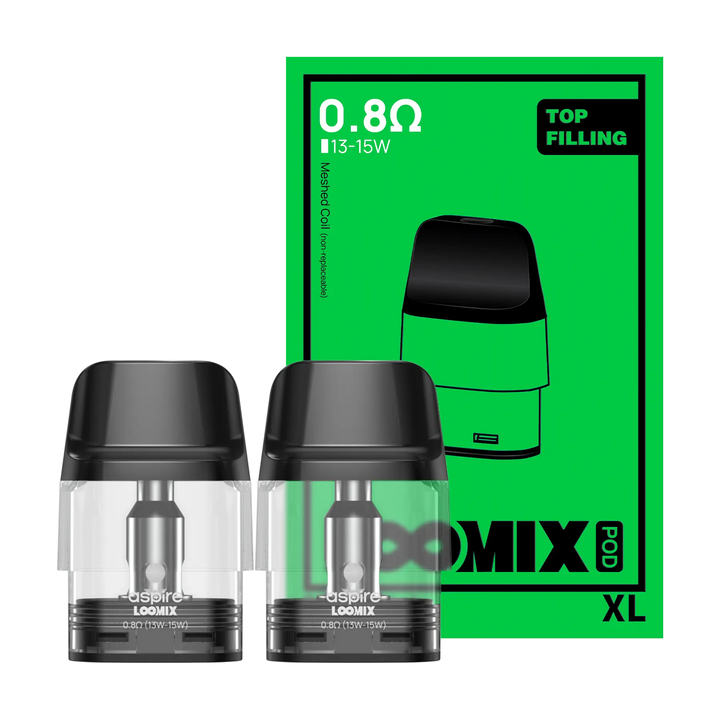 Aspire Loomix Replacement Pods - 0.8 XL
