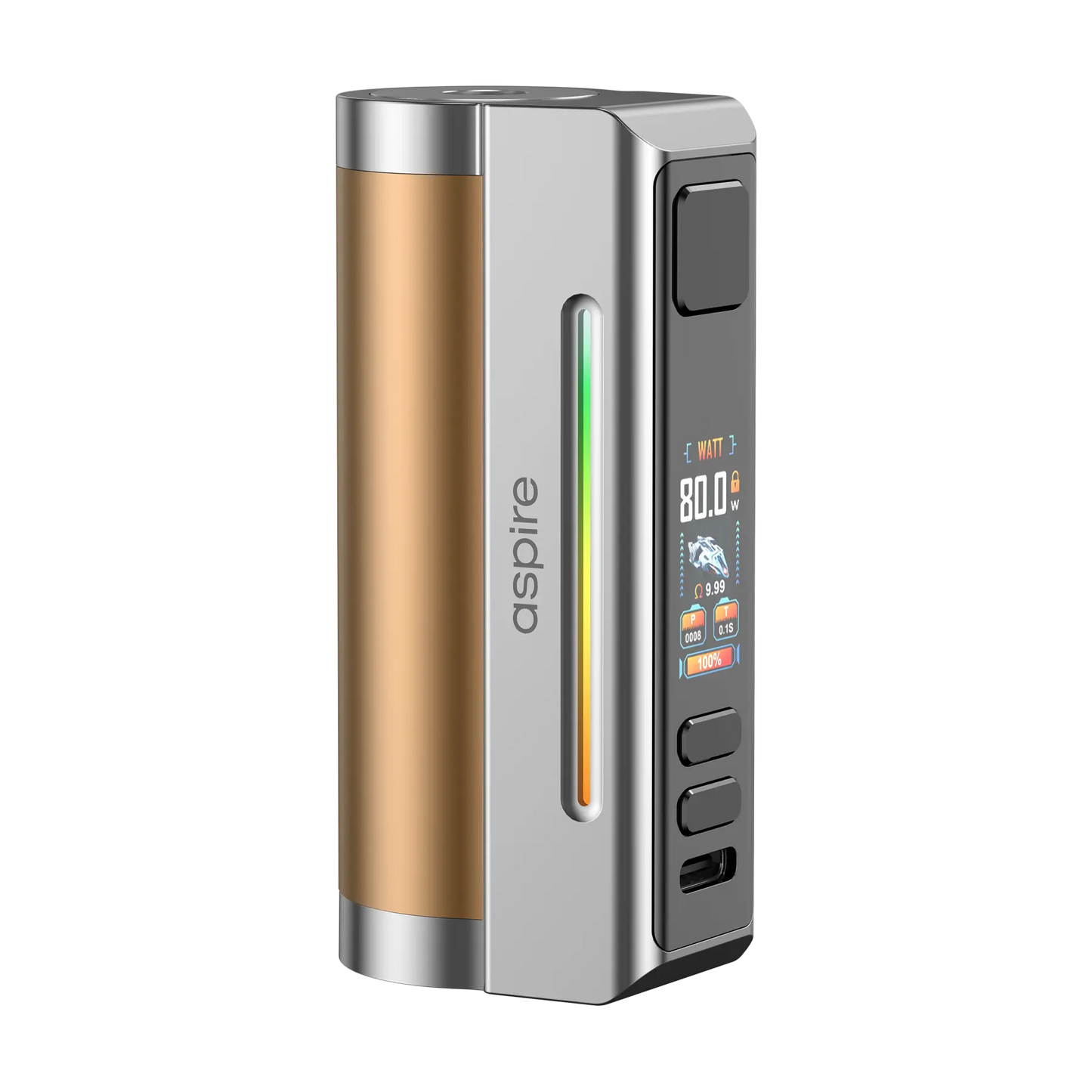 Aspire Zelos M80 Regulated Vape Mod - Gold & Silver