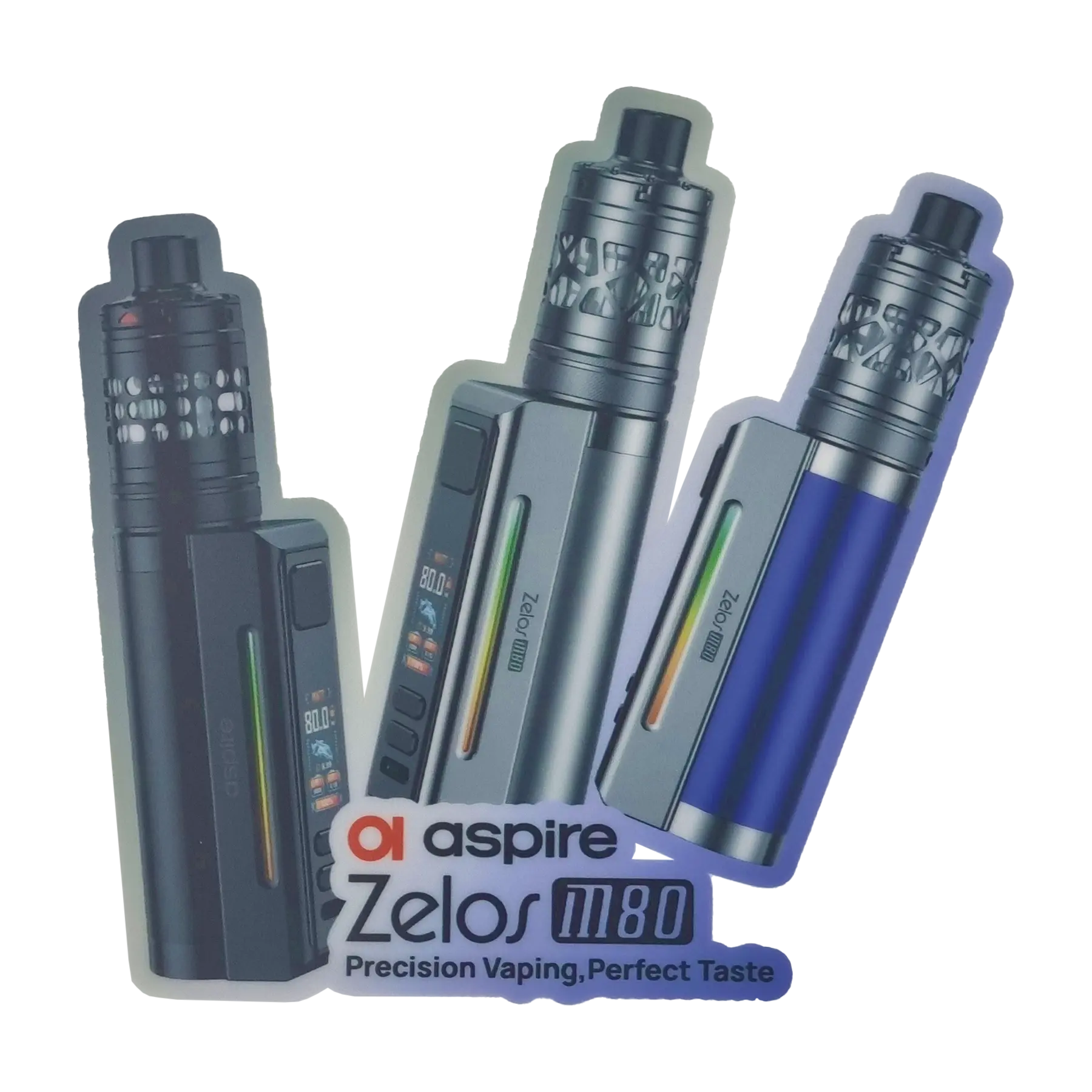 Aspire Window Stickers - Zelos M80