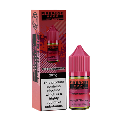 Firerose 5000 10ml Nicotine Salt - Mixed Berries