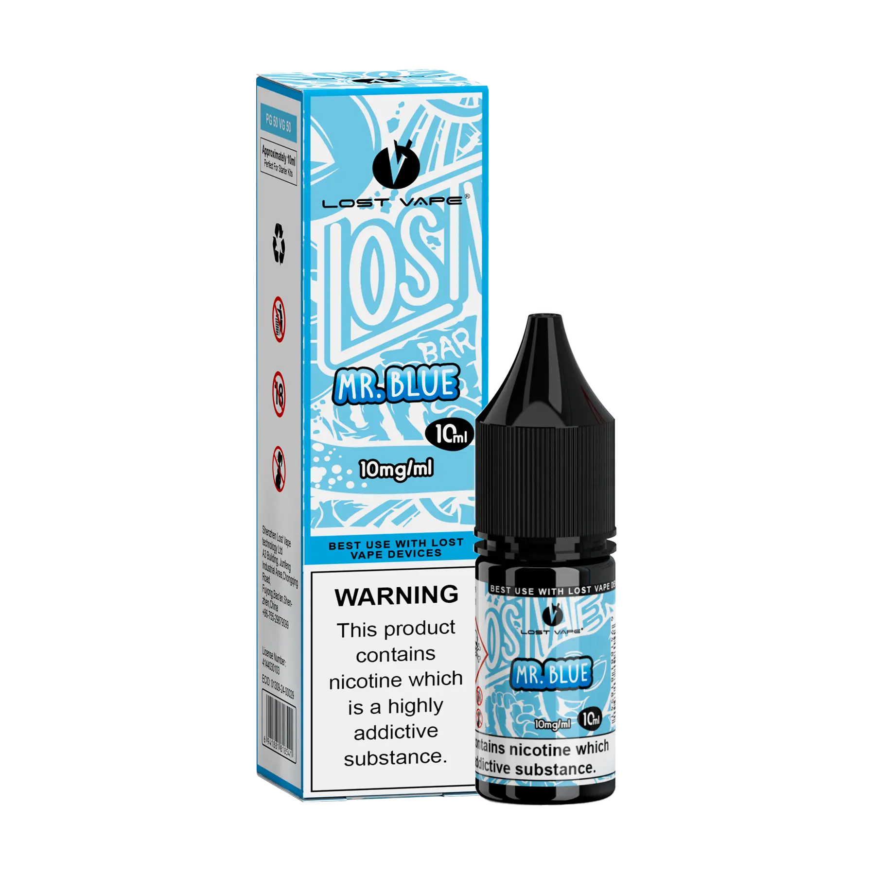 Lost Vape Bar Salts Nicotine Salt - Mr Blue