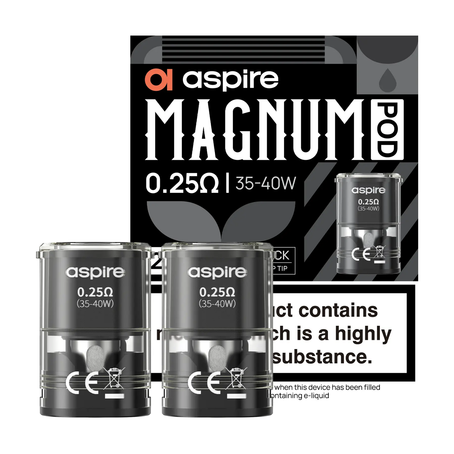 Aspire Magnum Replacement Pods - 0.25 2ml