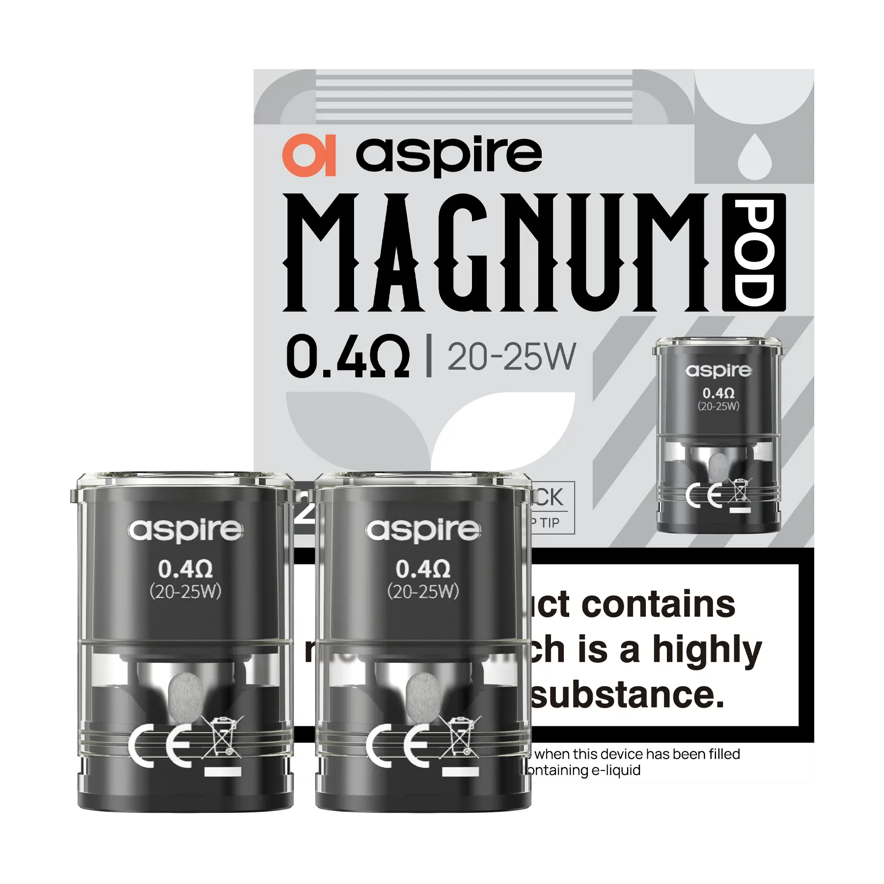 Aspire Magnum Replacement Pods - 0.4 2ml