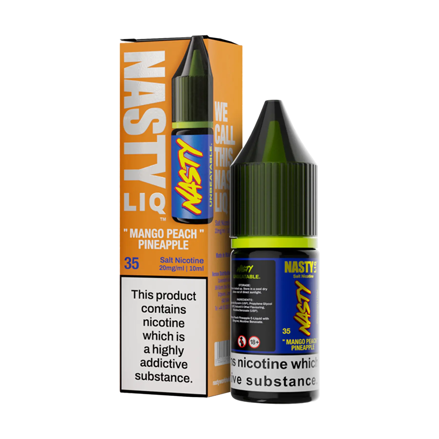 Nasty Liq Nicotine Salt - Mango Peach Pineapple