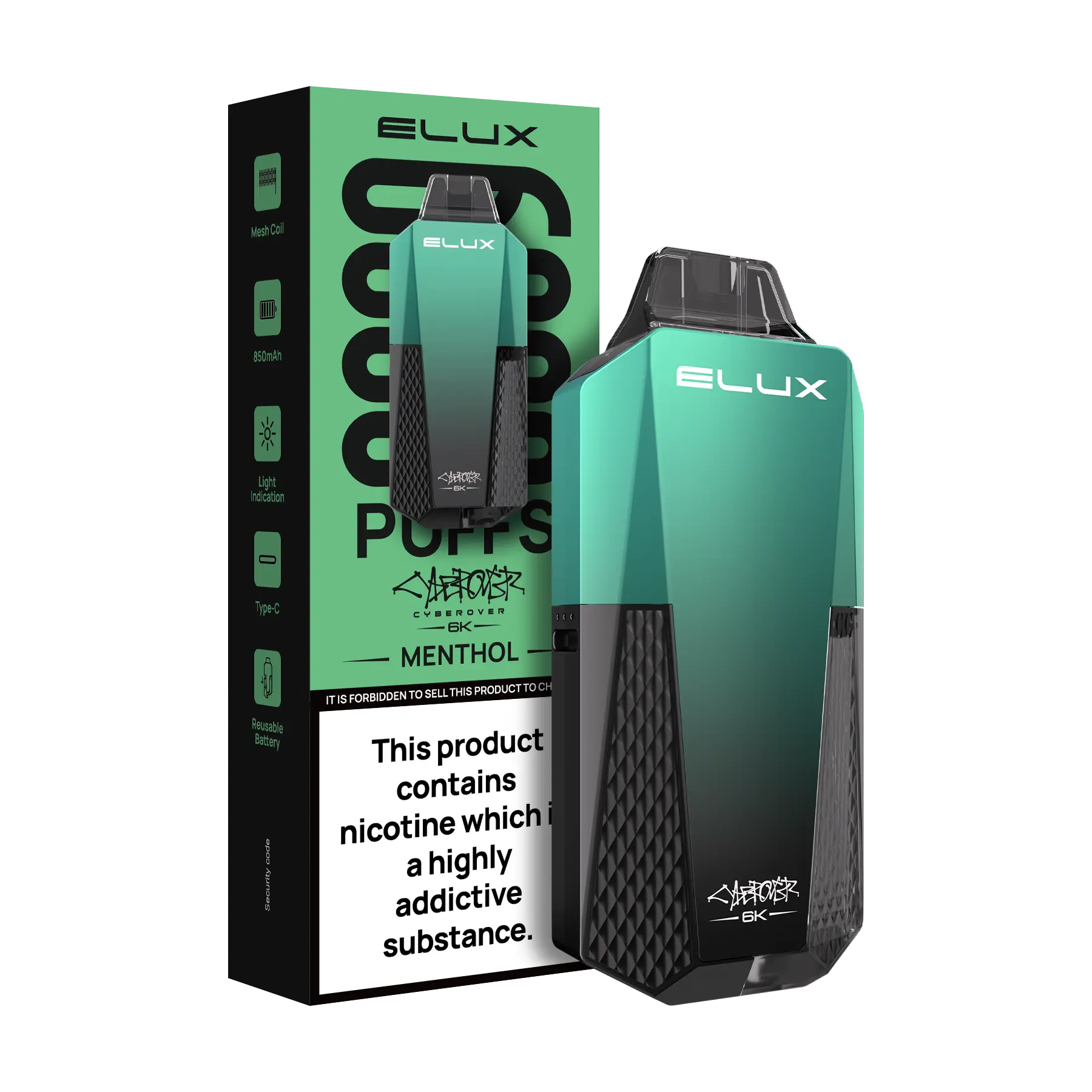 Elux Cyberover 6K Prefilled Vape Kit