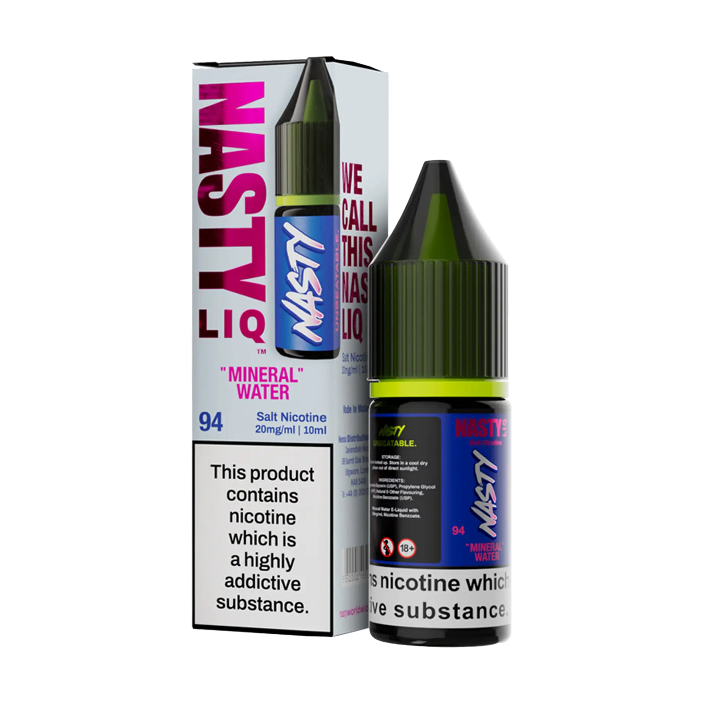Nasty Liq Nicotine Salt - Mineral Water