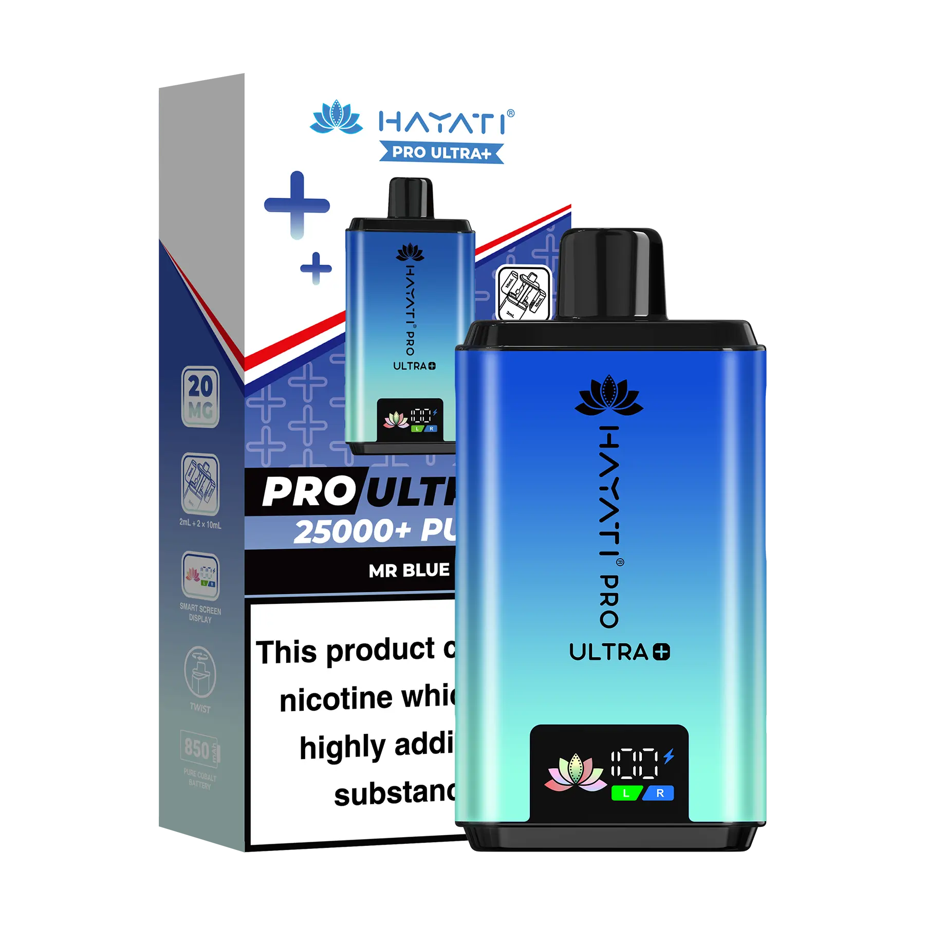 Hayati Pro Ultra 25K Prefilled Vape Kit - Mr Blue