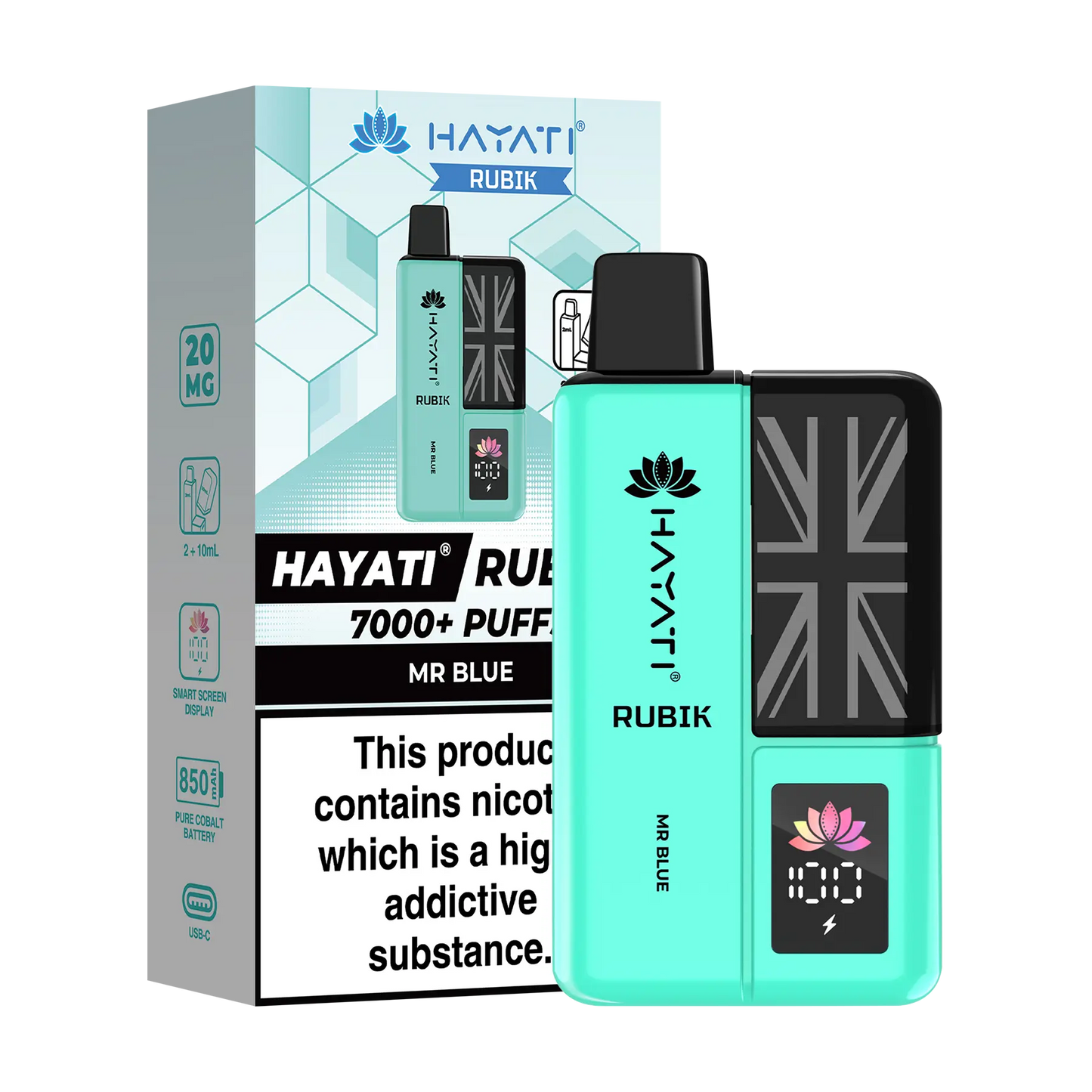 Hayati Rubik Prefilled Vape Kit - Mr Blue