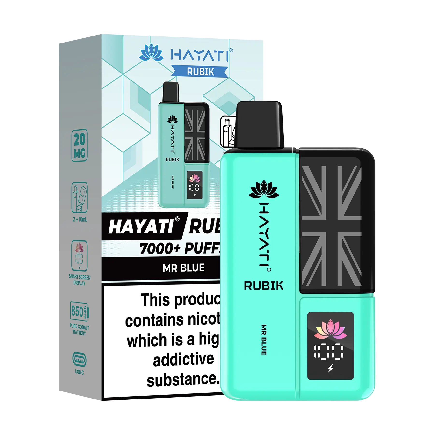 Hayati Rubik Prefilled Vape Kit - Mr Blue