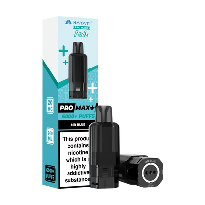 Hayati Pro Max+ 6000 Replacement Pods - Mr Blue