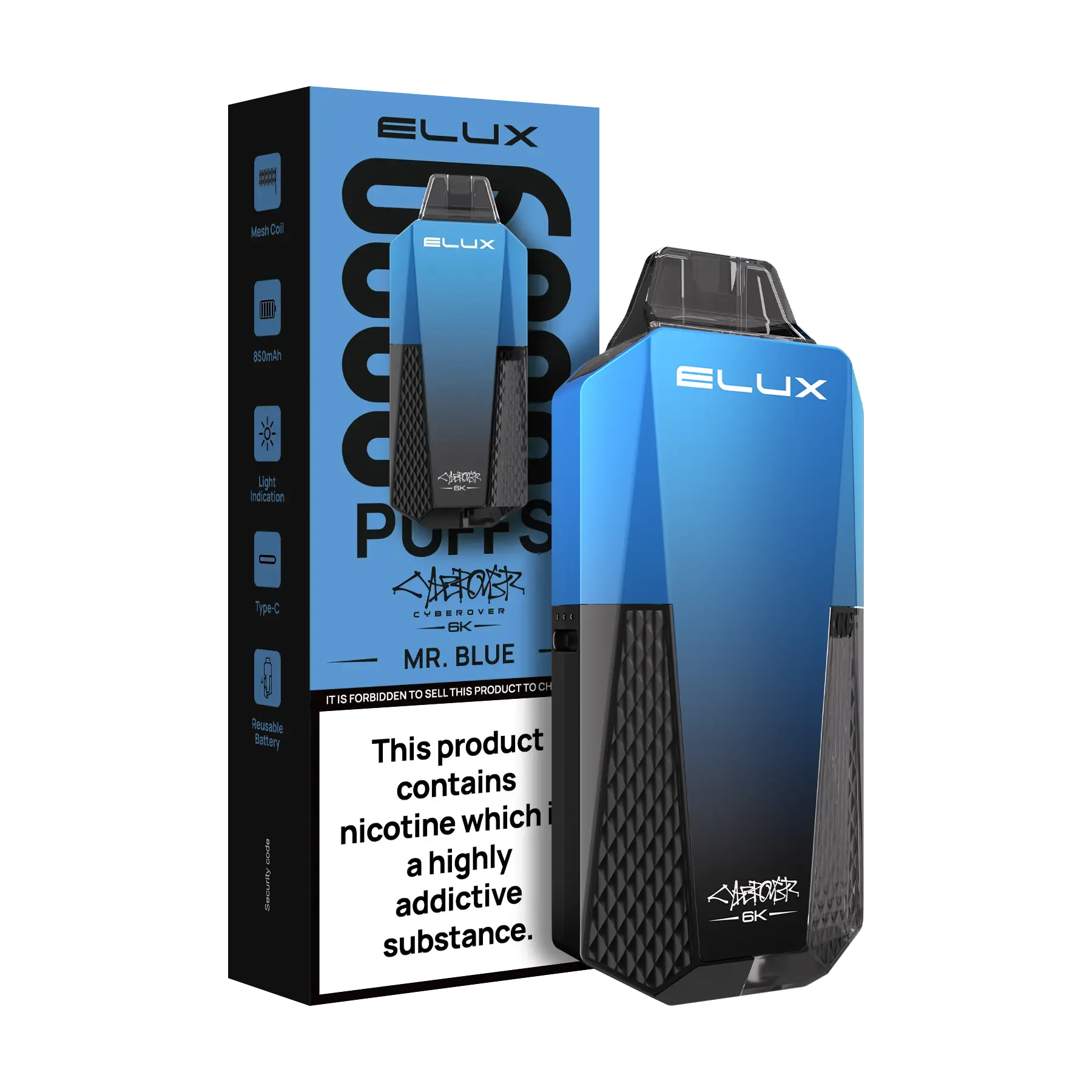 Elux Cyberover 6K Prefilled Vape Kit