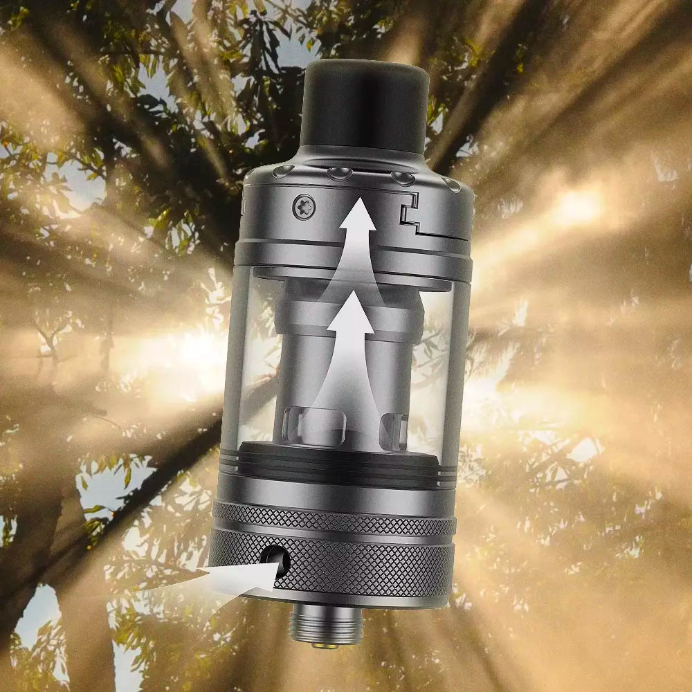 Seven different airflow options are available with the Nautilus 3, from a super tight 0.8mm all the way up to a direct to lung 3.0mm airflow configuration. Your vape, your choice!