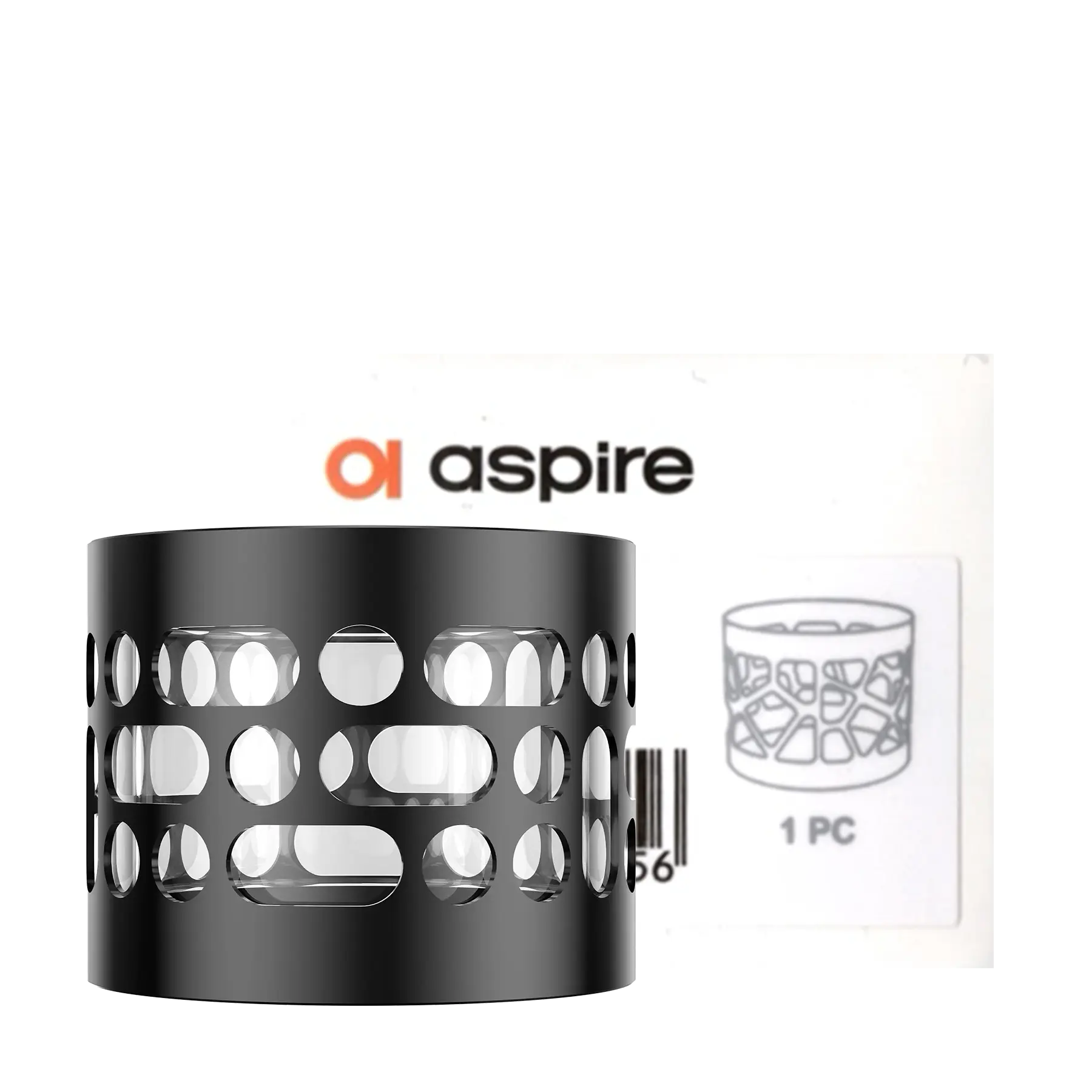 Aspire Nautilus 3SR Tank Tube/Replacement Glass - Black