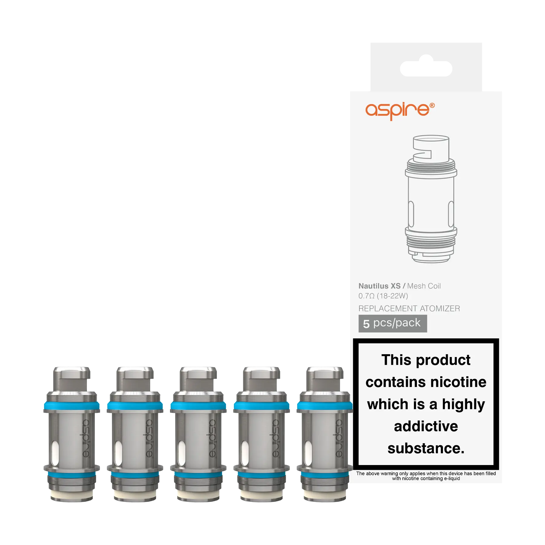 Aspire Nautilus X Coils - XS Mesh