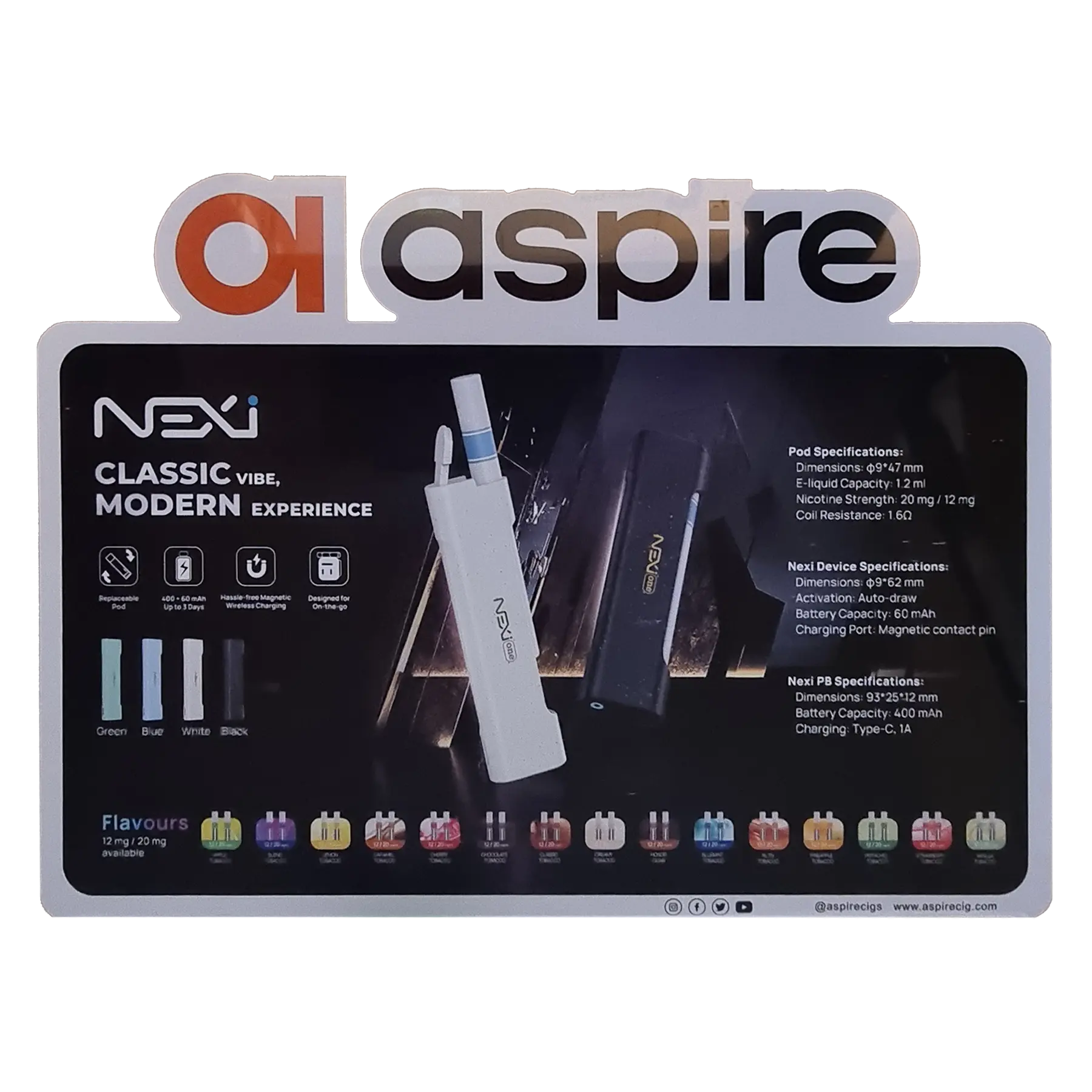Aspire Display Stands - Nexi One