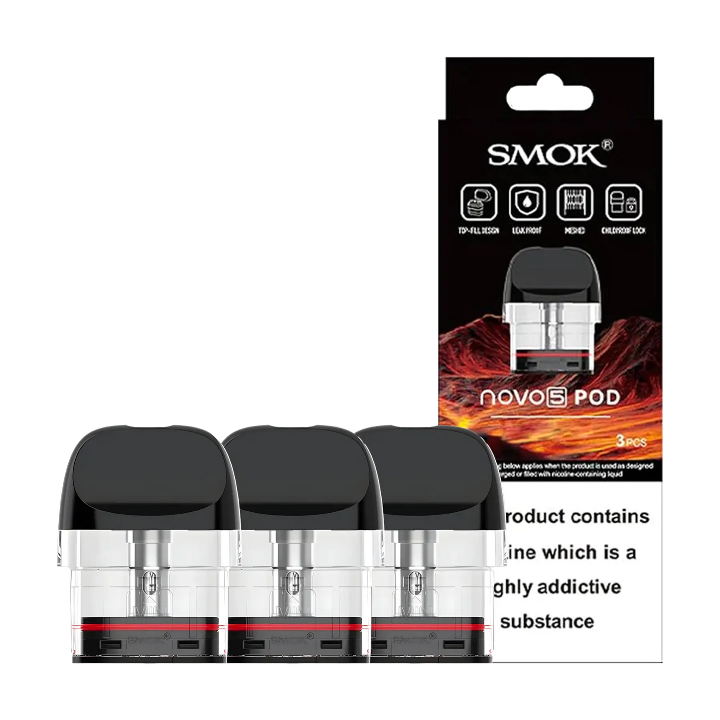 Smok Novo 5 Replacement Pods (3 Pack)