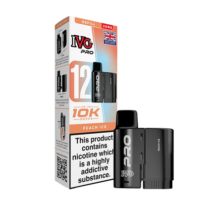 IVG Pro 12 Replacement Pods - Peach Ice