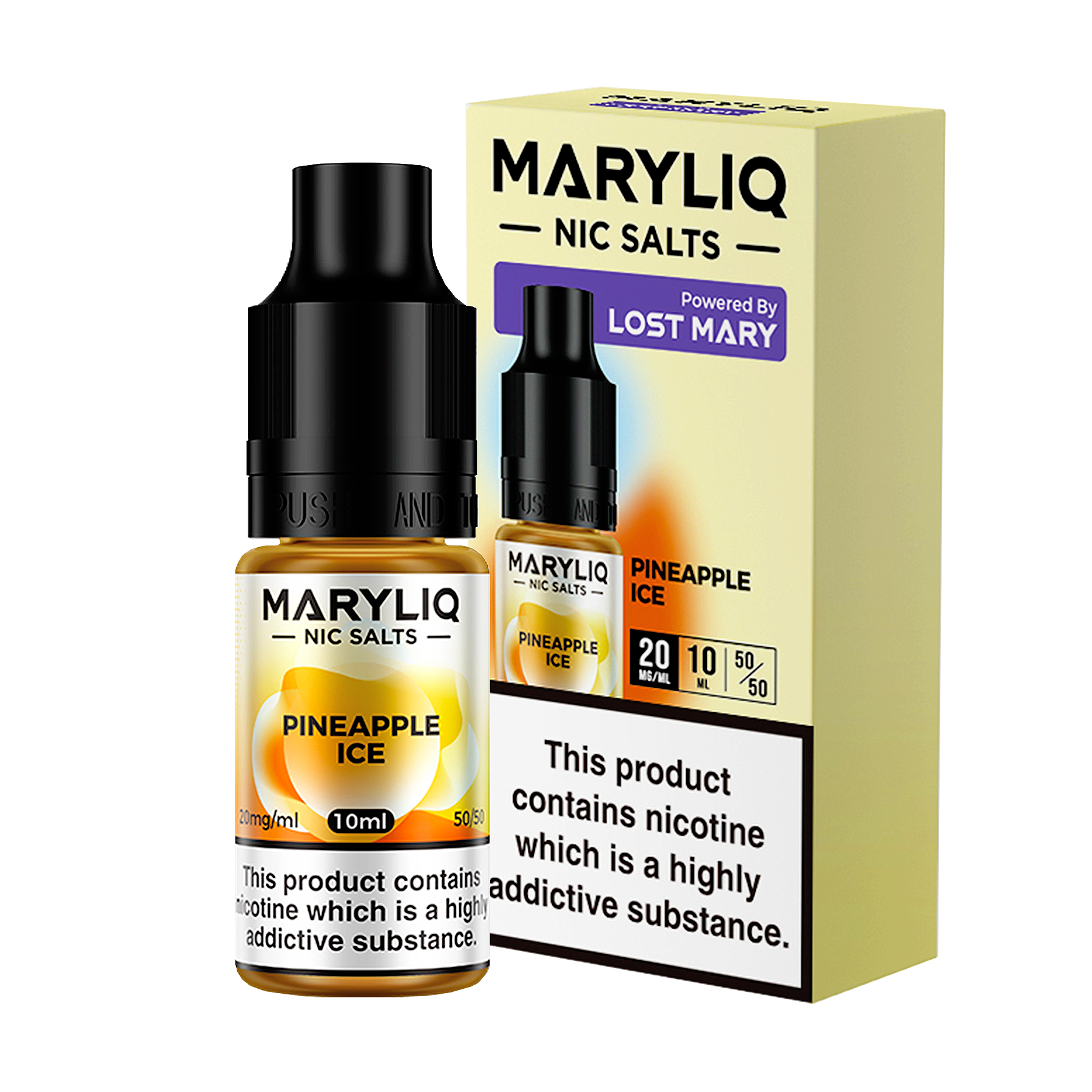 Maryliq - Pineapple Ice 10ml E Liquid Nicotine Salt