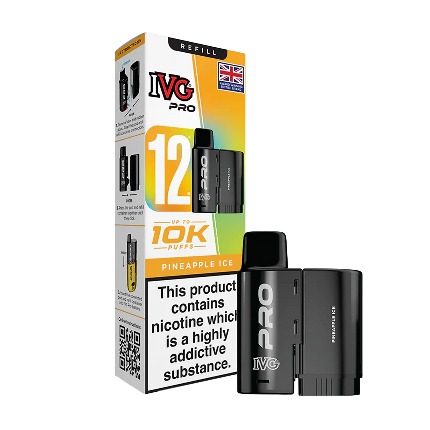 IVG Pro 12 Replacement Pods - Pineapple Ice