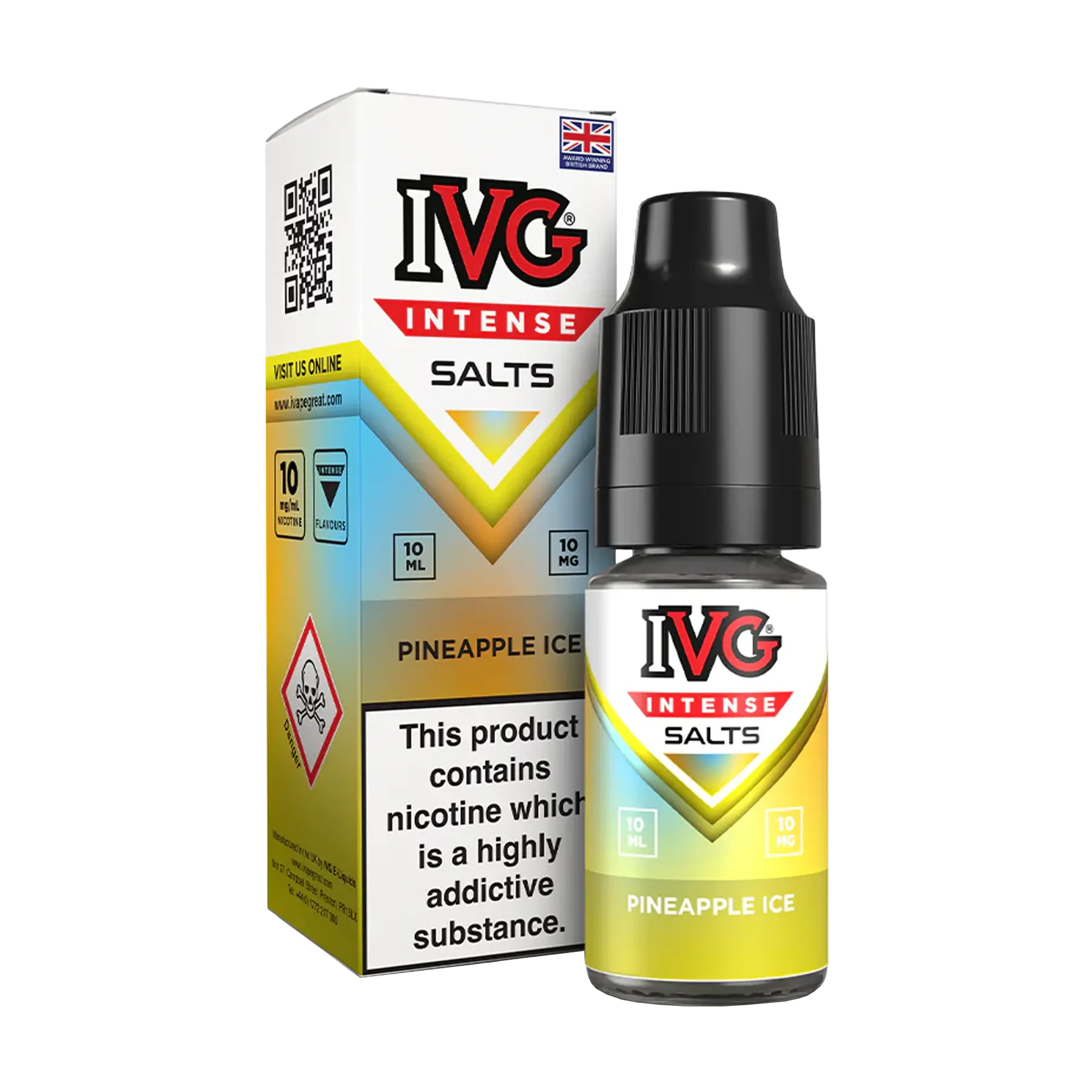 IVG Intense 10ml Nicotine Salt - Pineapple Ice