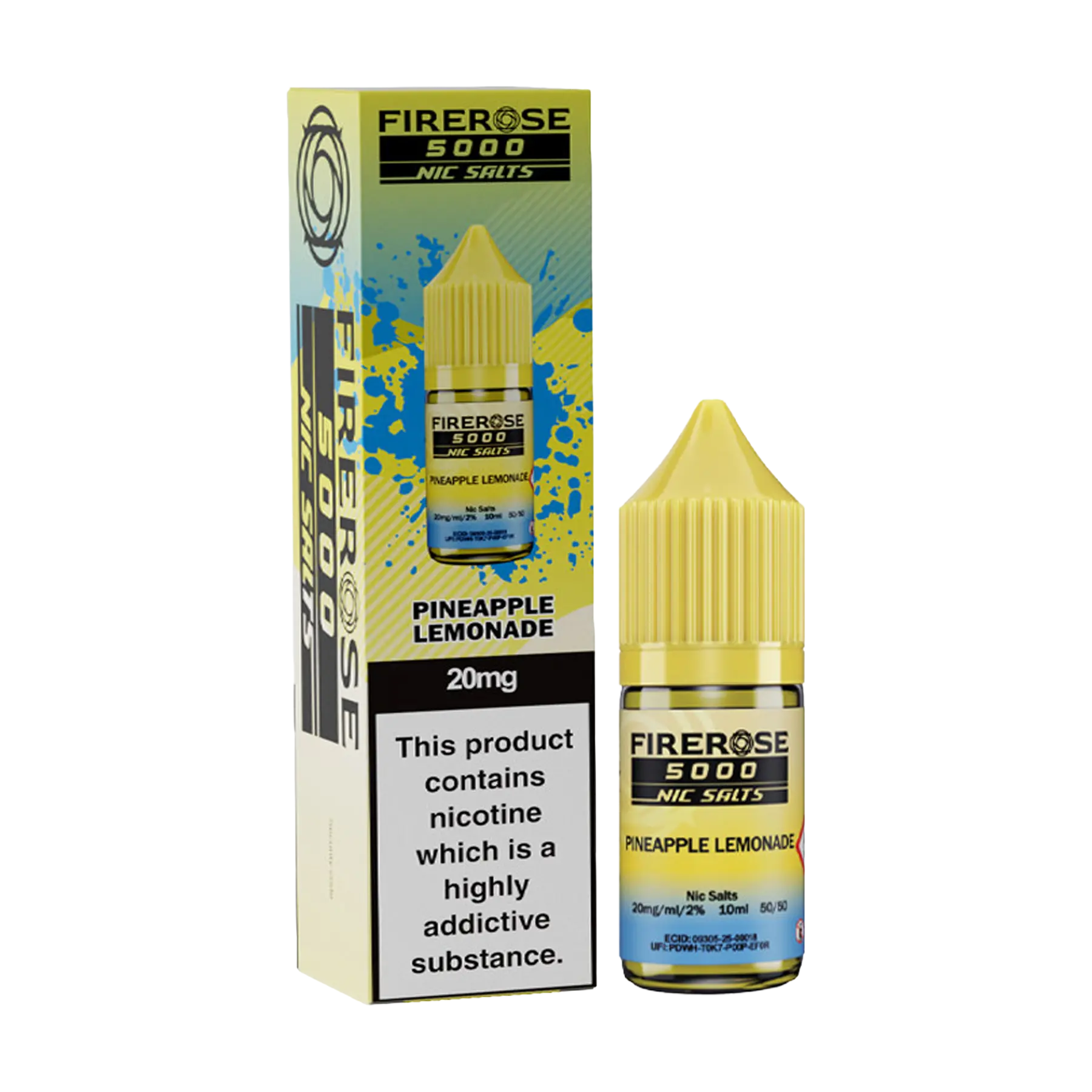 Firerose 5000 10ml Nicotine Salt - Pineapple Lemonade