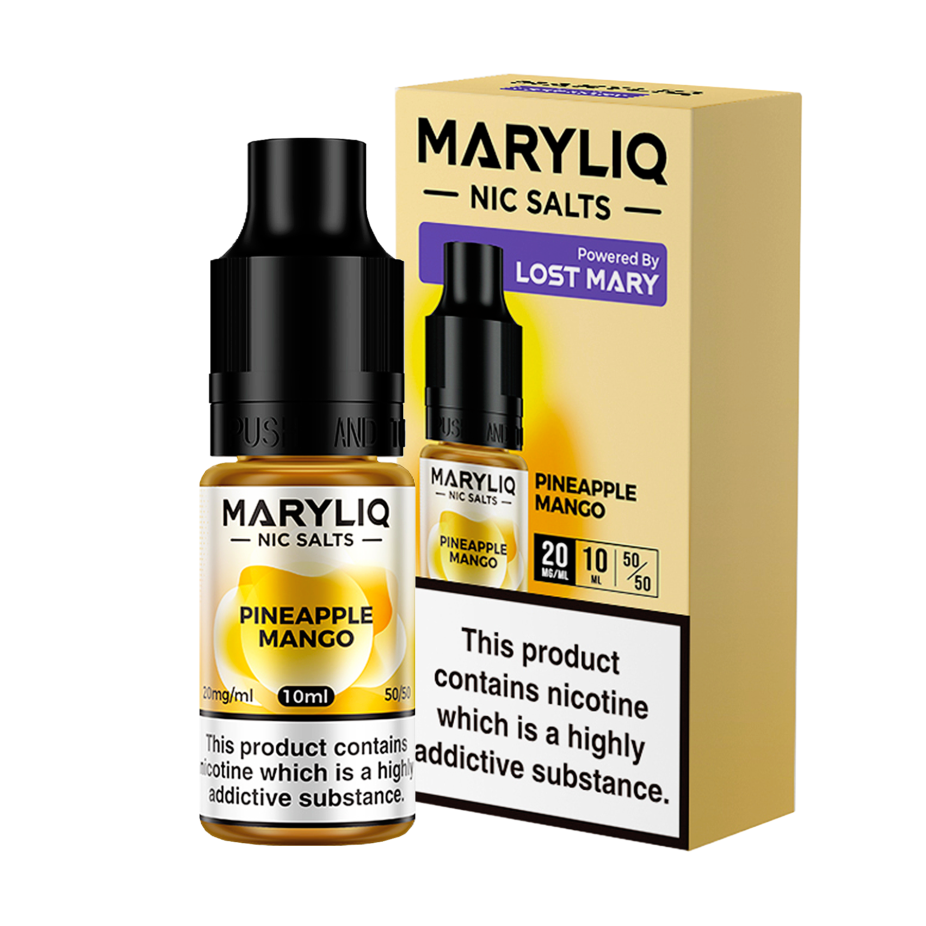 Maryliq - Pineapple Mango 10ml E Liquid Nicotine Salt