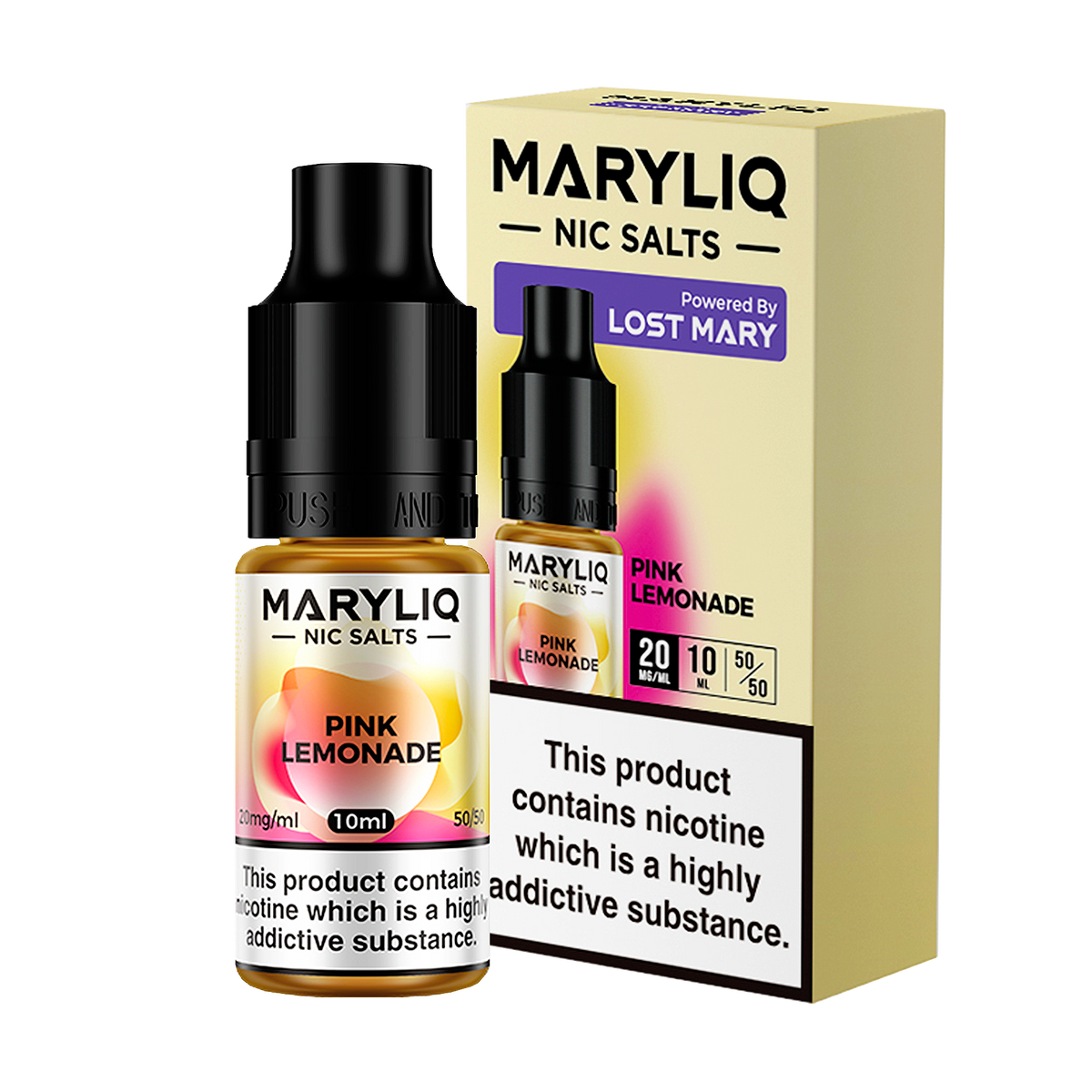 Maryliq - Pink Lemonade 10ml E Liquid Nicotine Salt