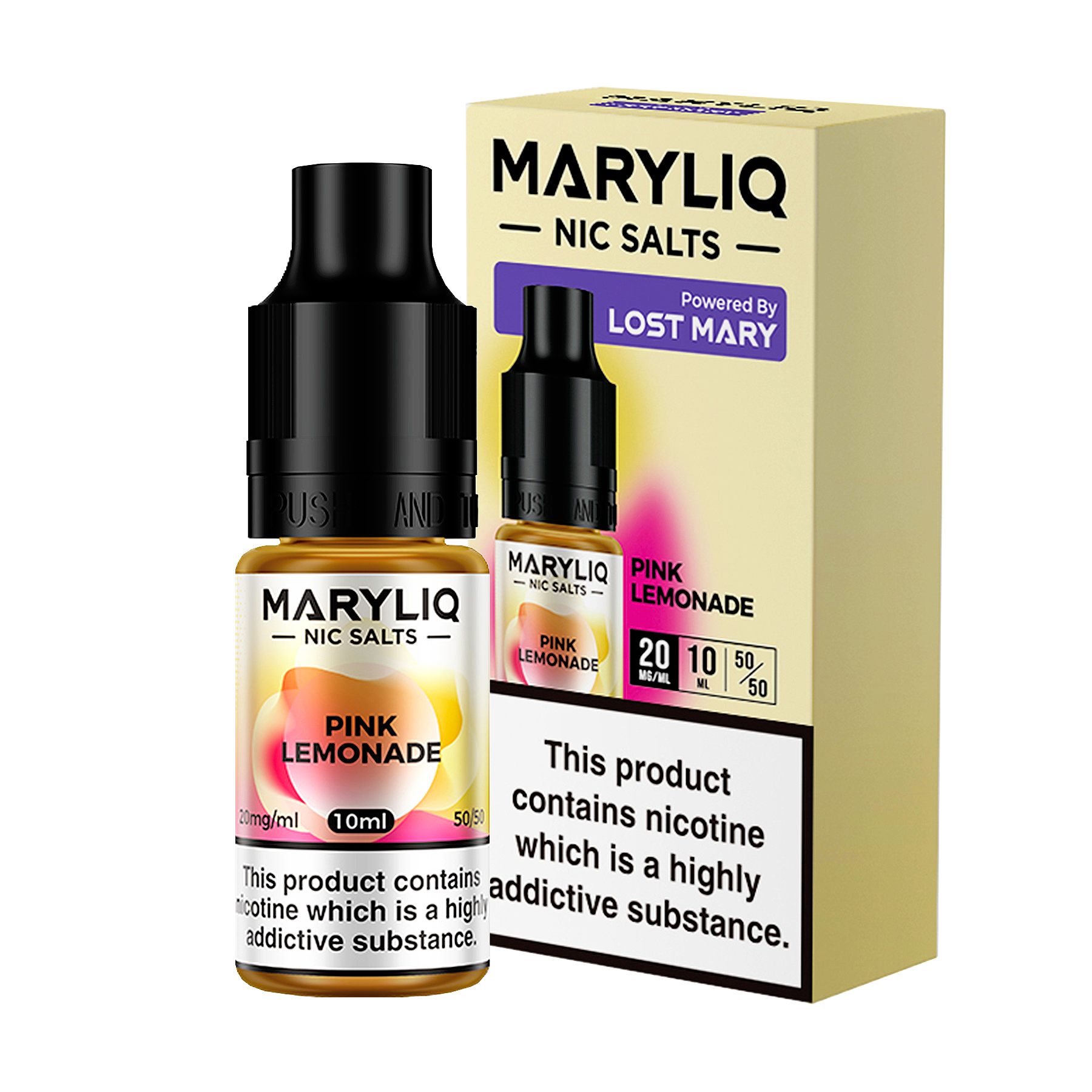 Maryliq - Pink Lemonade 10ml E Liquid Nicotine Salt