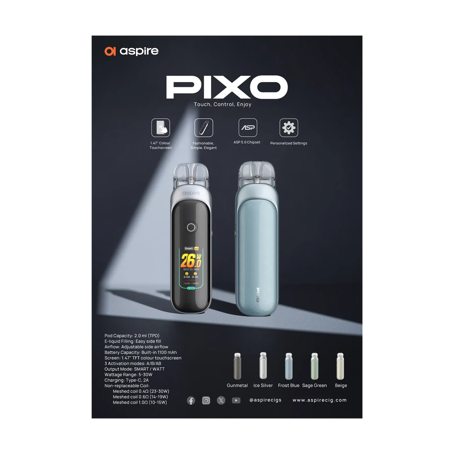 Aspire Pixo Poster