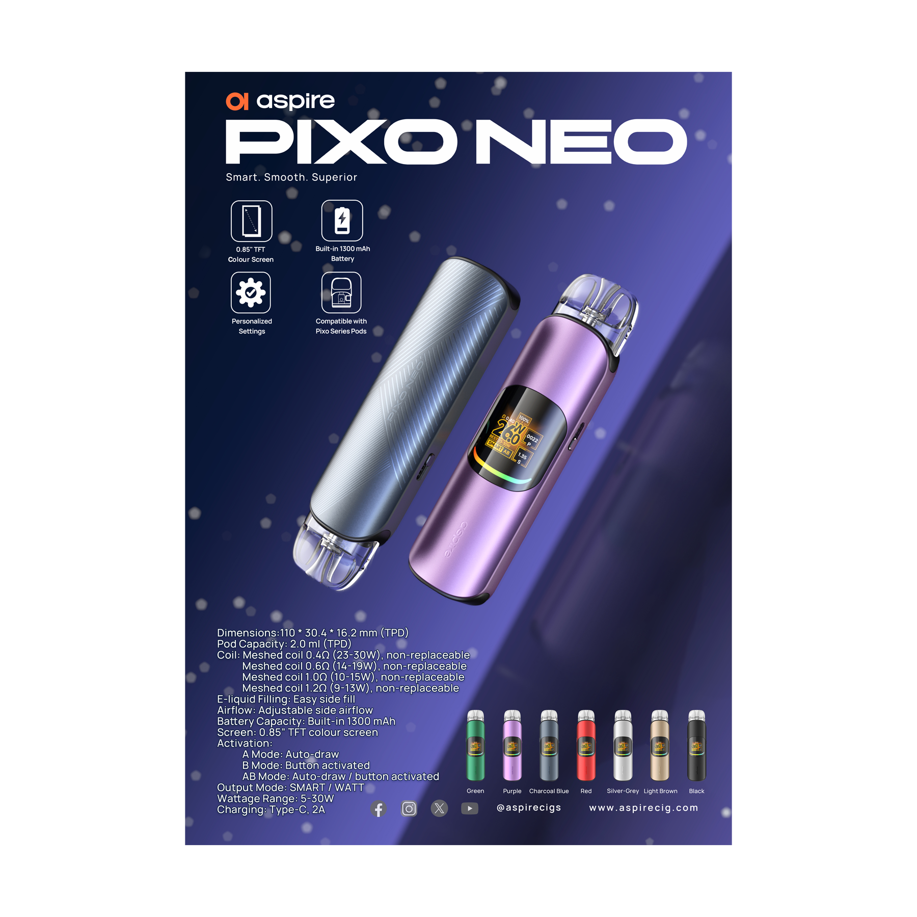 Aspire Pixo Neo Poster